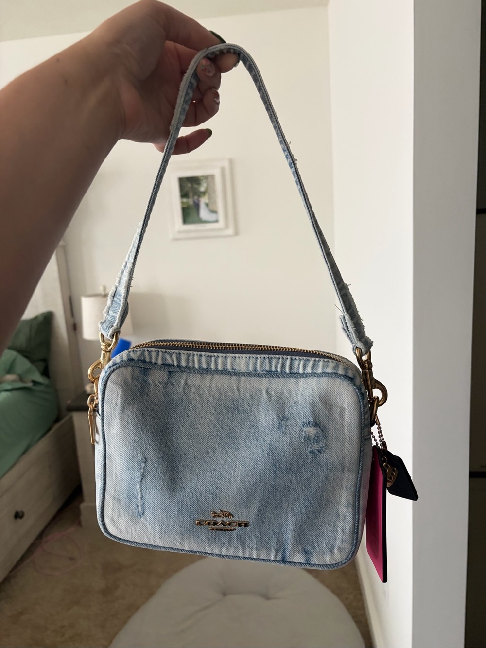 Coach Loved Denim Carey Bag